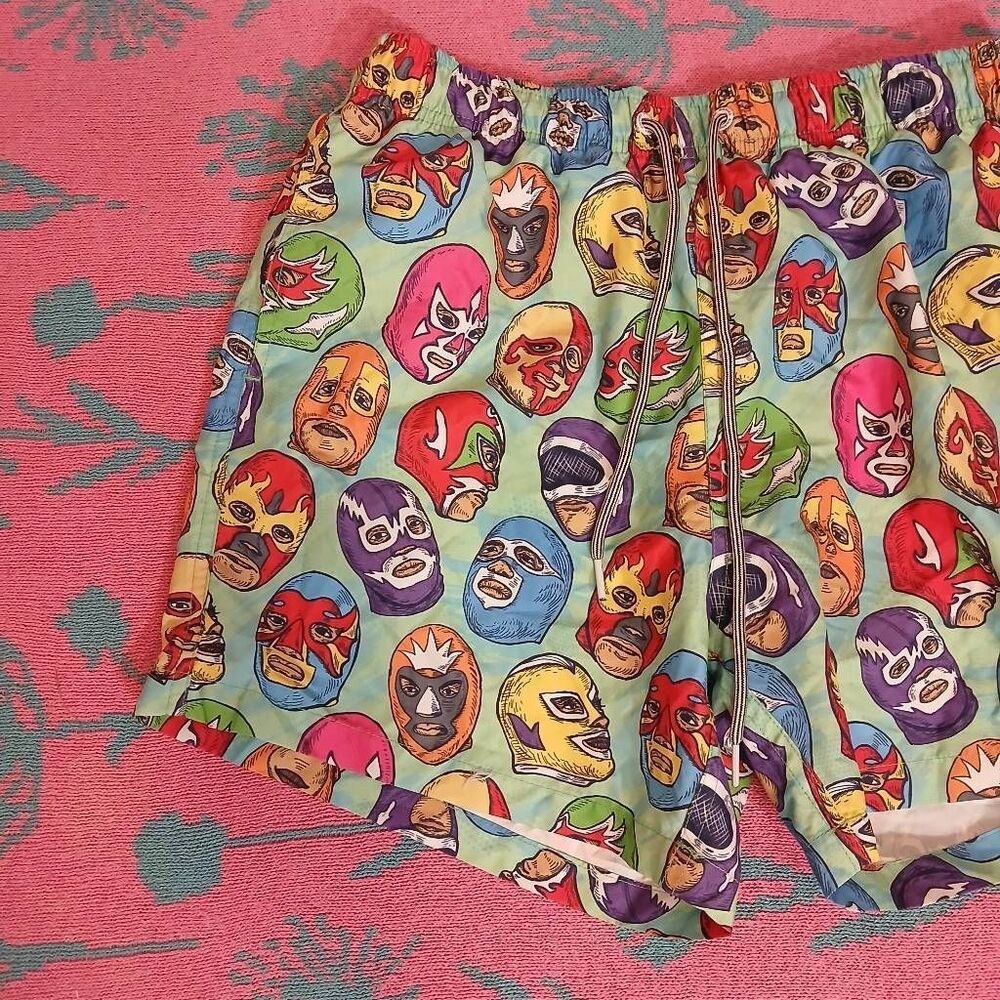 Boardies mens medium multi color swim trunks board shorts ski mask spruce green - Picture 4 of 10